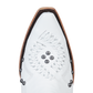 White leather Cossette boot with stud accents