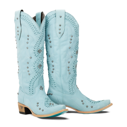 Powder blue Cossette cowboy boots