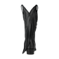 Jet black Senita Falls fringe cowboy boot
