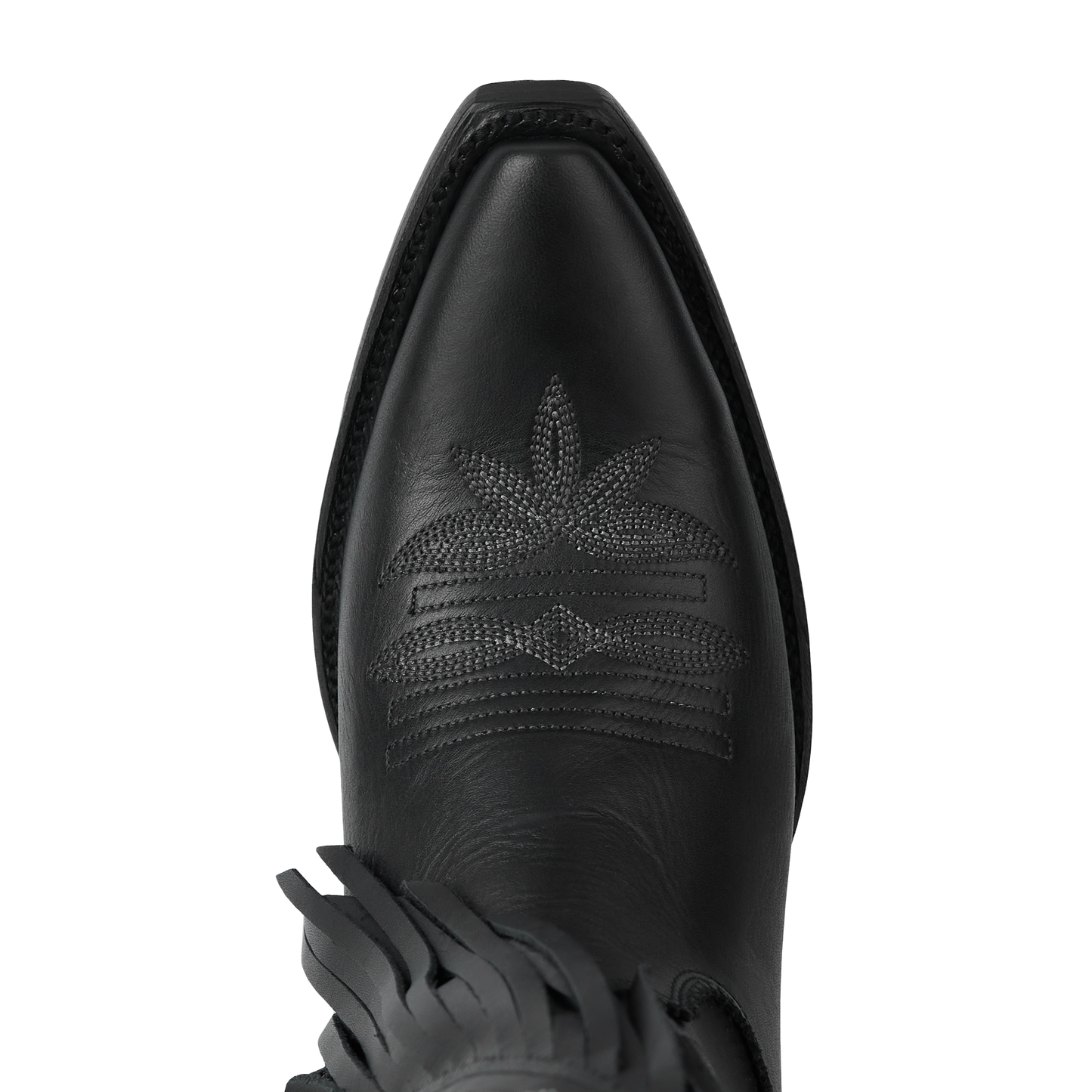Black Senita Falls Jet Black Leather Boot