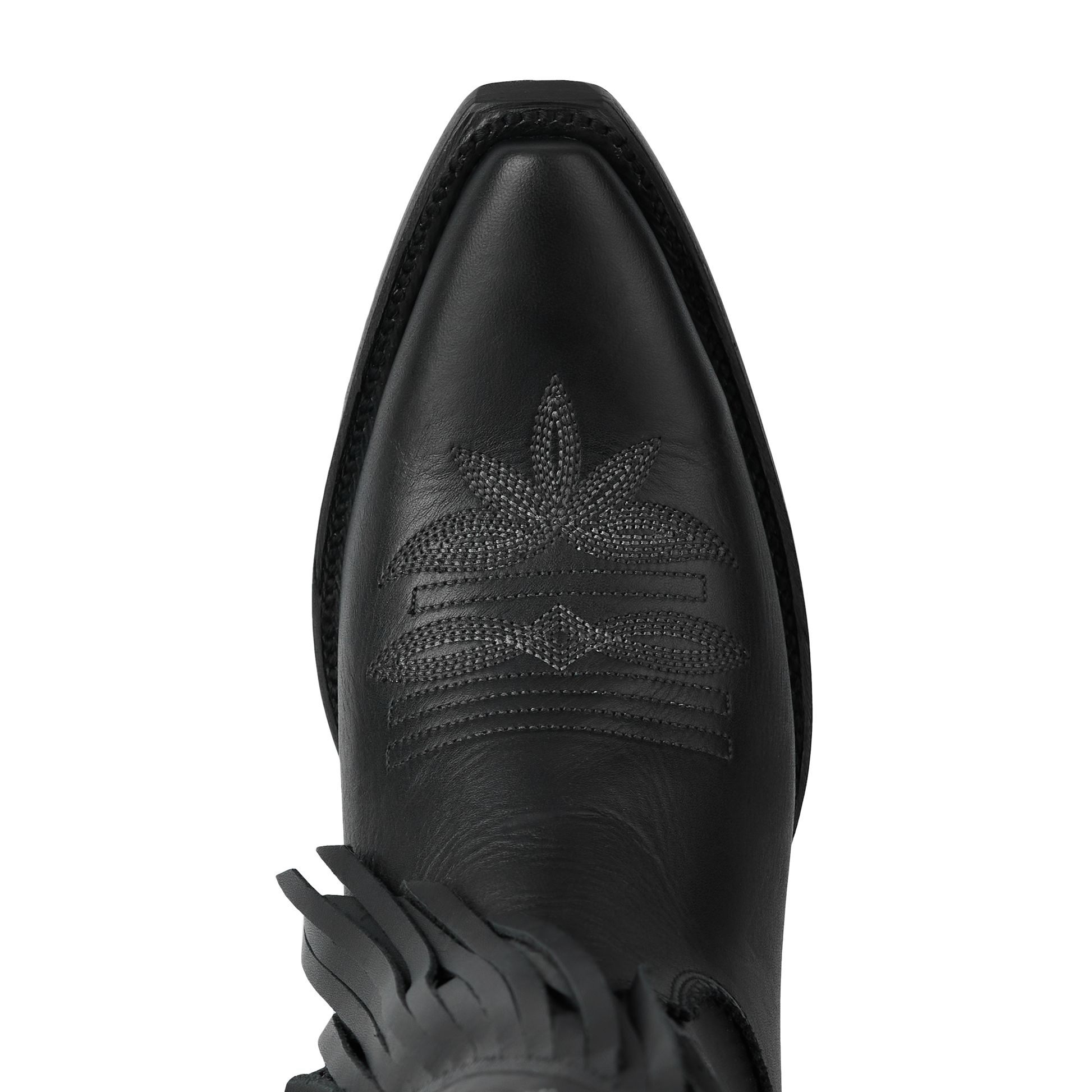 Black Senita Falls Jet Black Leather Boot