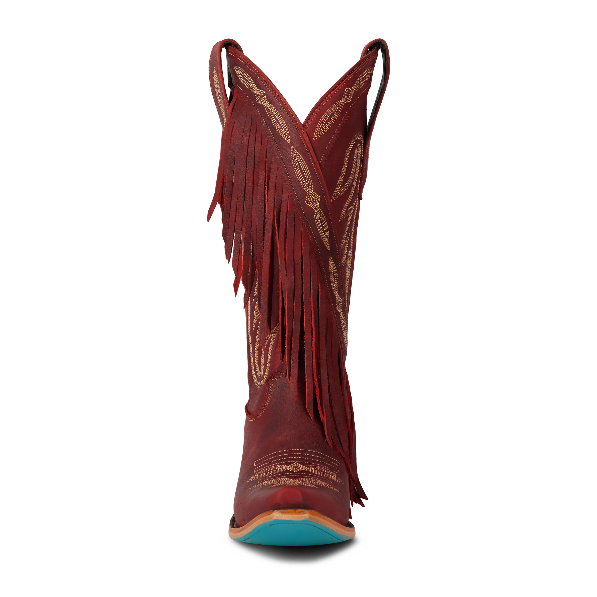 Smoldering Ruby Senita Falls Fringe Boots