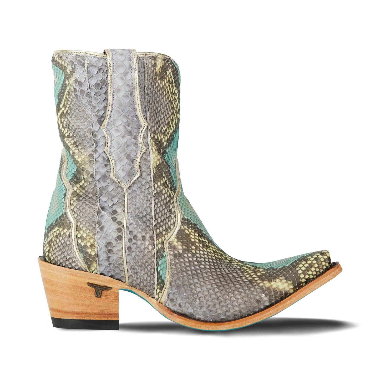 Vickson Exotic Bootie - Blue Watercolor by Lane | Bourbon Cowgirl