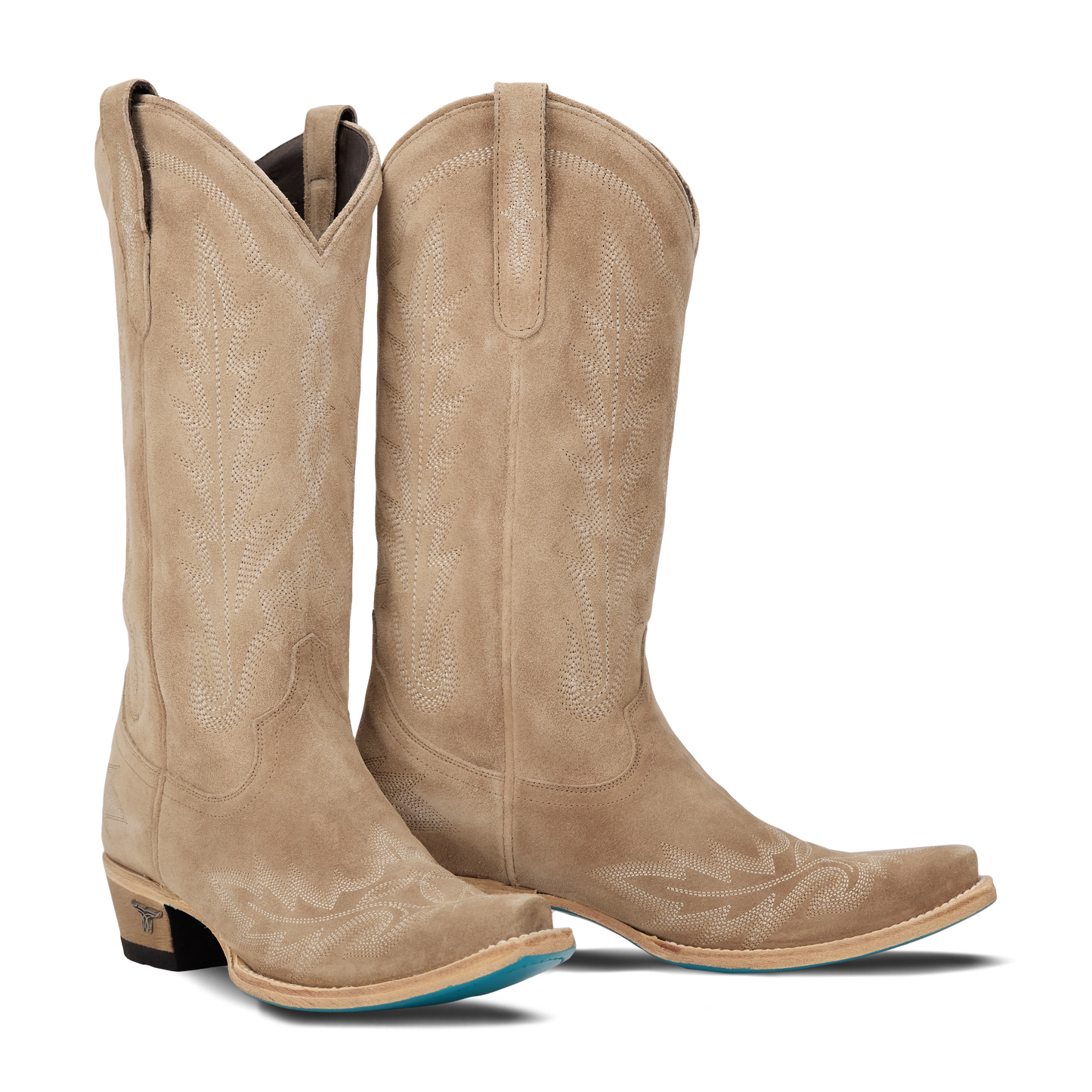 Lexington Latte Suede Cowboy Boots
