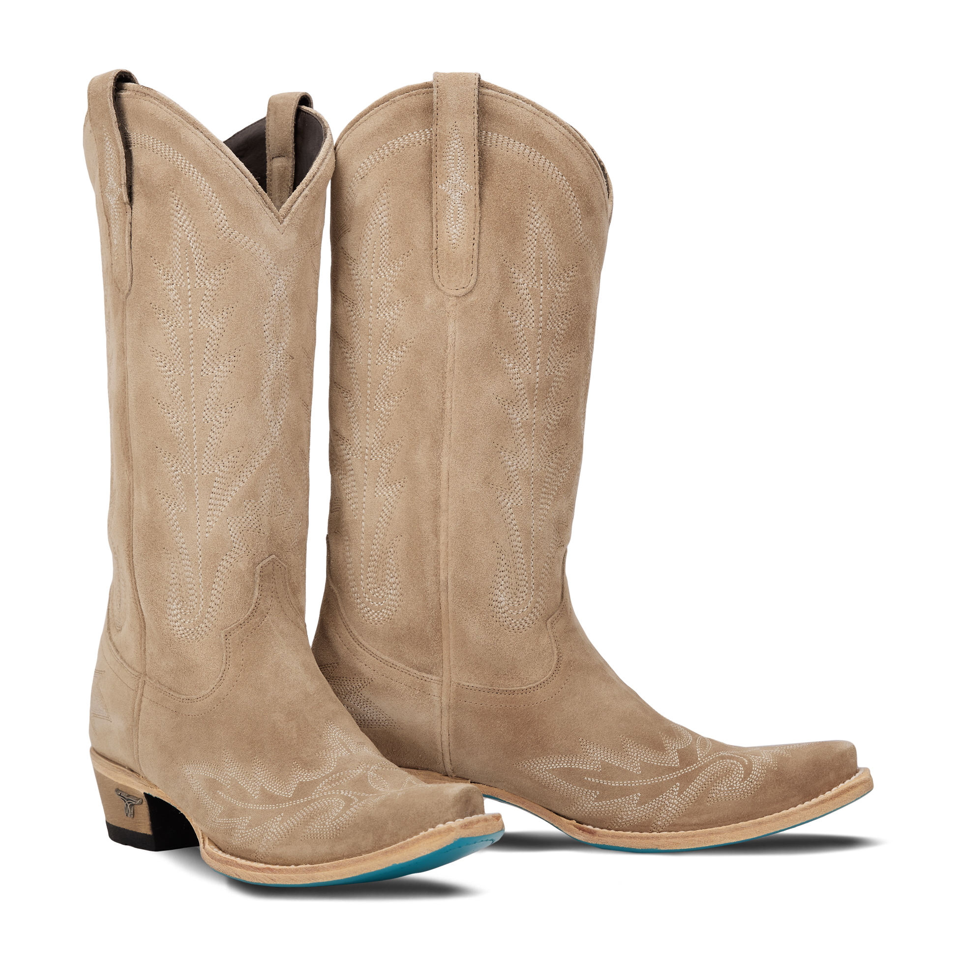 Lexington Latte Suede Cowboy Boots