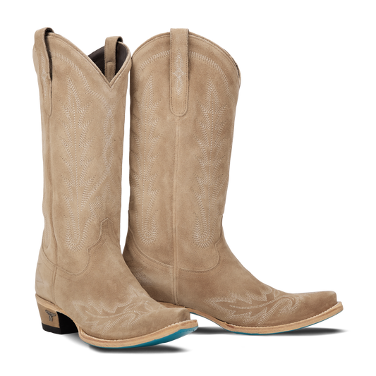Lexington Latte Suede Cowboy Boots