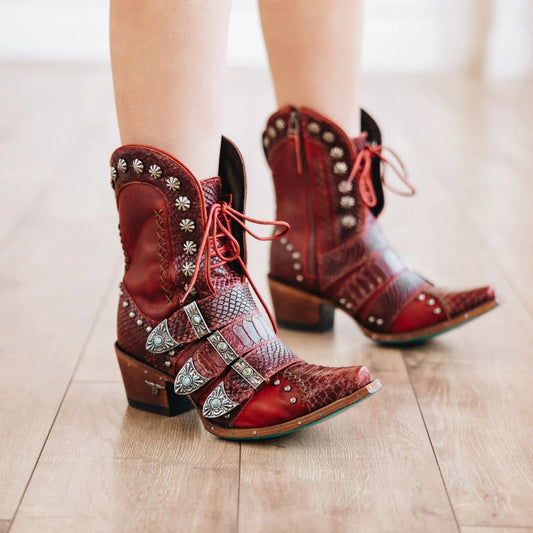 Smoldering Ruby Showdown Boots