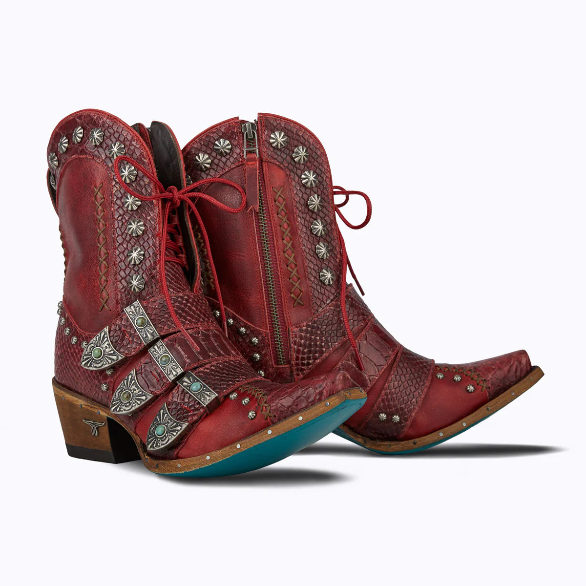 Showdown Bootie in Smoldering Ruby
