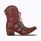 Red Showdown Bootie in Smoldering Ruby