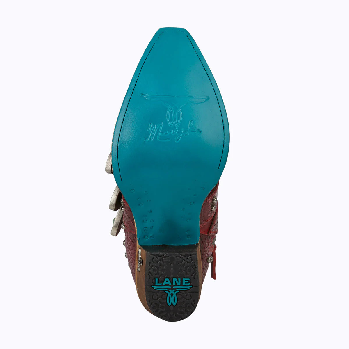 Showdown Bootie in Smoldering Ruby, bottom view