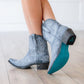 Lexington Bootie in Washed Denim