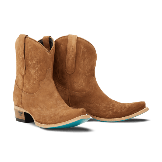 Toffee suede Lexington bootie