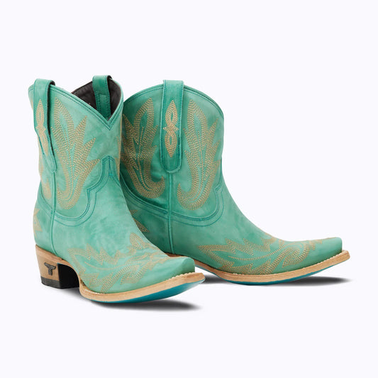 Lexington Bootie by Lane Boots, Taos Turquoise Cowgirl Boots| Bourbon Cowgirl