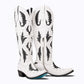 White leather Reverie cowboy boots