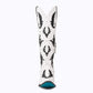 Reverie newsprint PS2 white and black cowboy boot