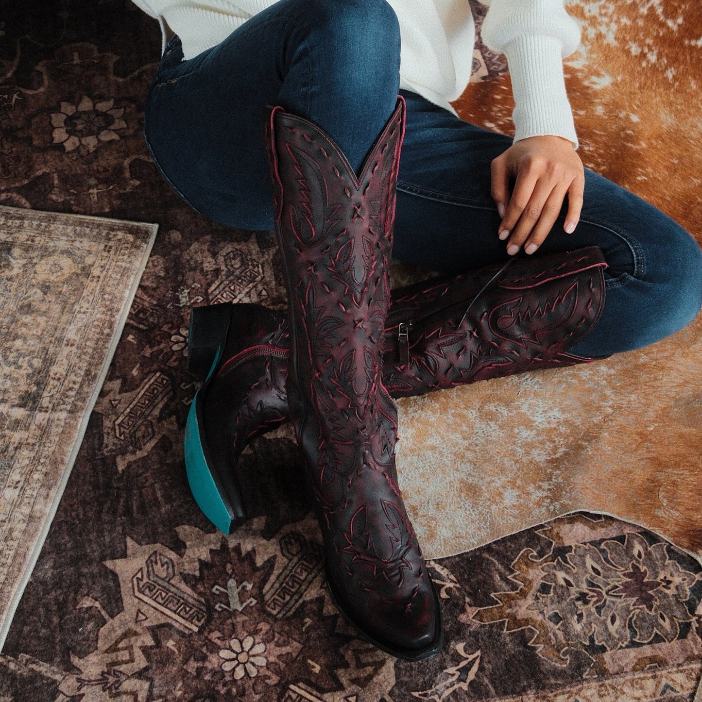 Reverie Knee High Corset - Black Cherry