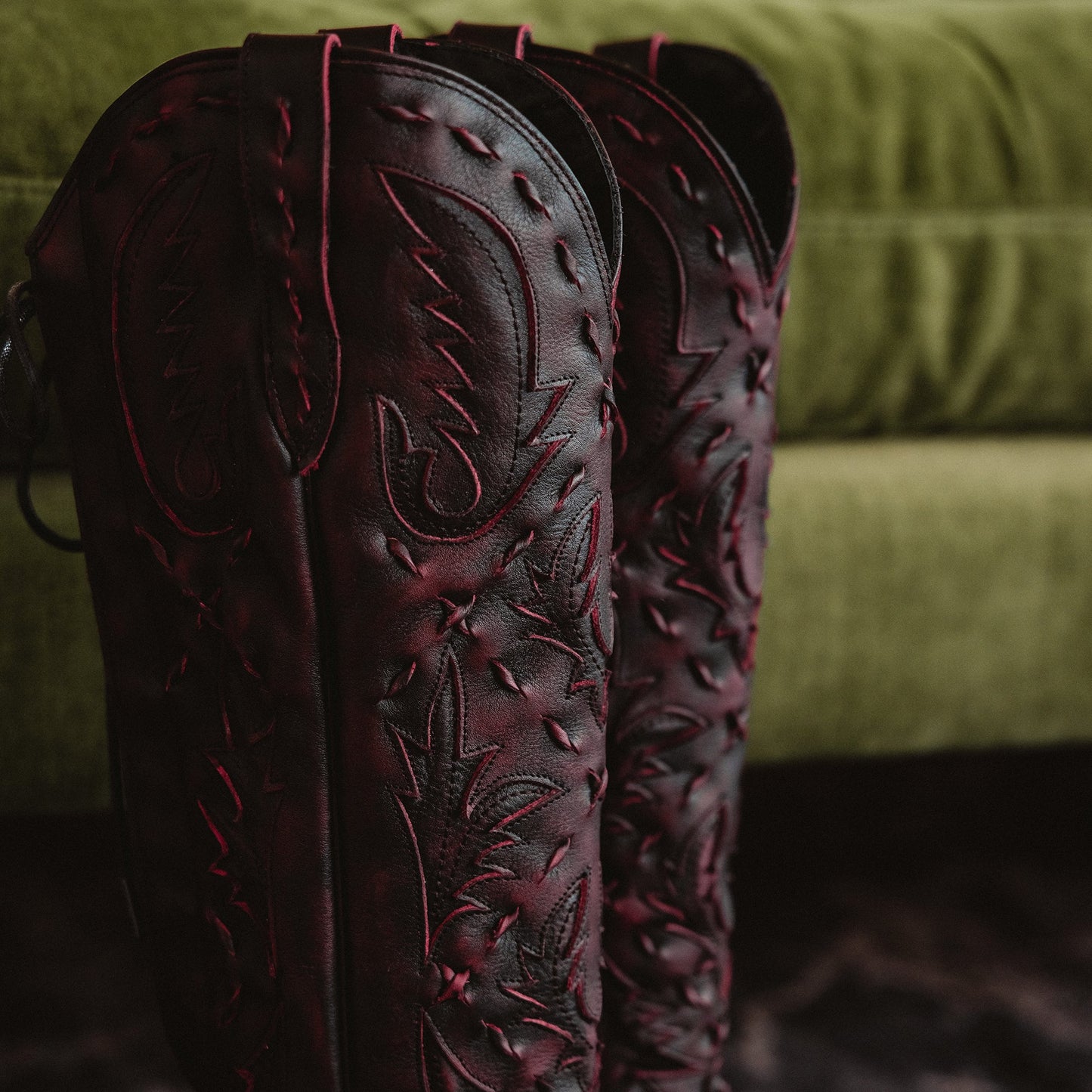 Reverie Knee High Corset - Black Cherry