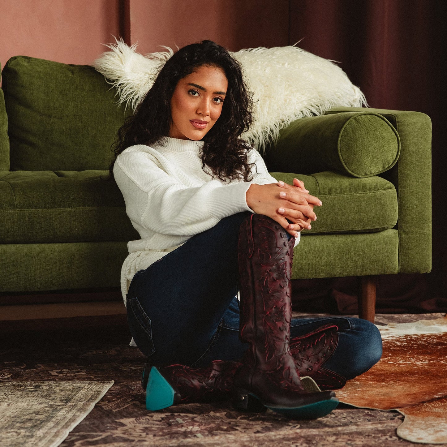 Reverie Knee High Corset - Black Cherry