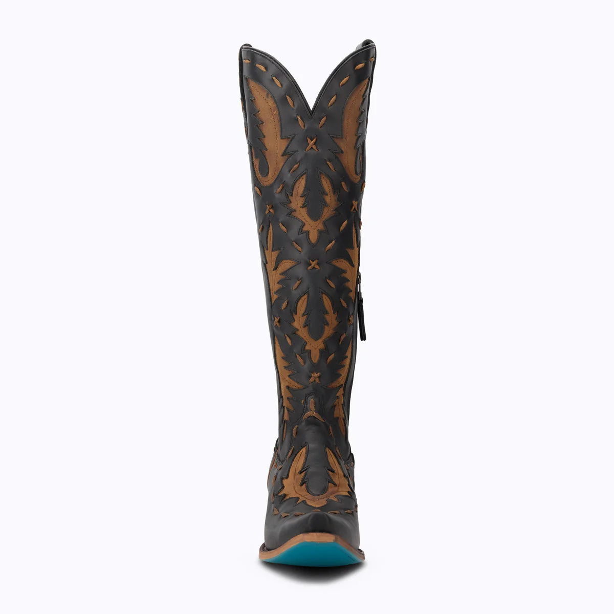 Reverie Jet Black & Burnt Caramel Cowboy Boots
