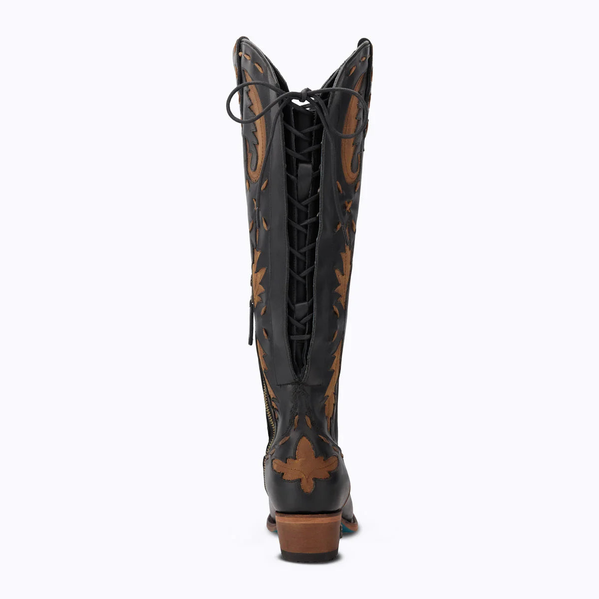 Reverie Jet Black & Burnt Caramel PS3 Cowboy Boot
