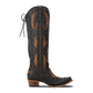 Reverie Knee High Corset - Jet Black and Burnt Caramel