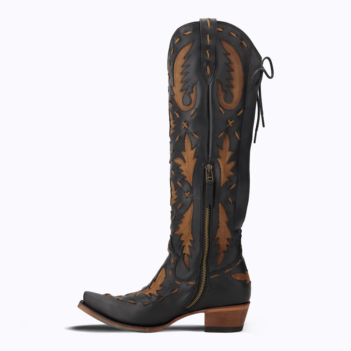 Reverie Jet Black & Burnt Caramel Cowboy Boot