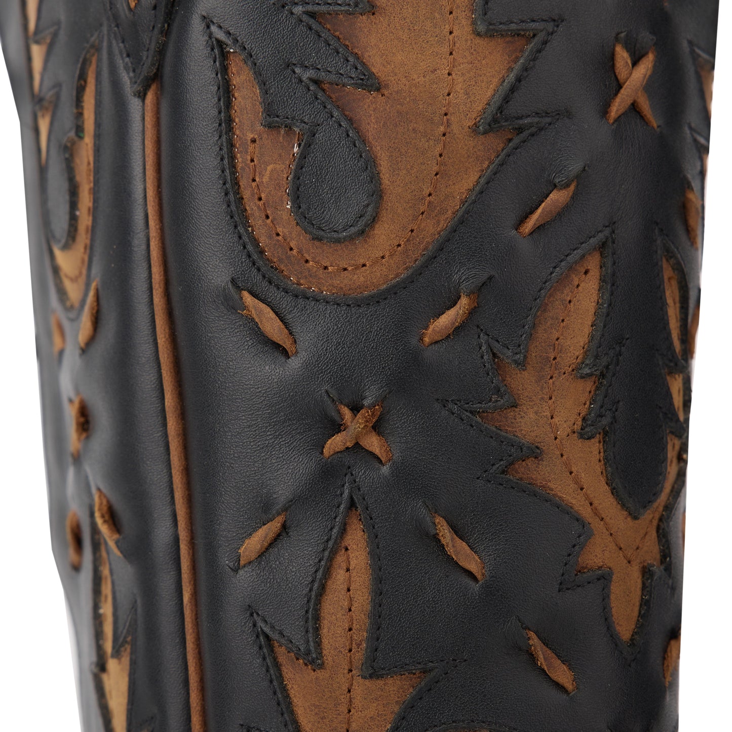 Reverie Knee High Corset - Jet Black and Burnt Caramel