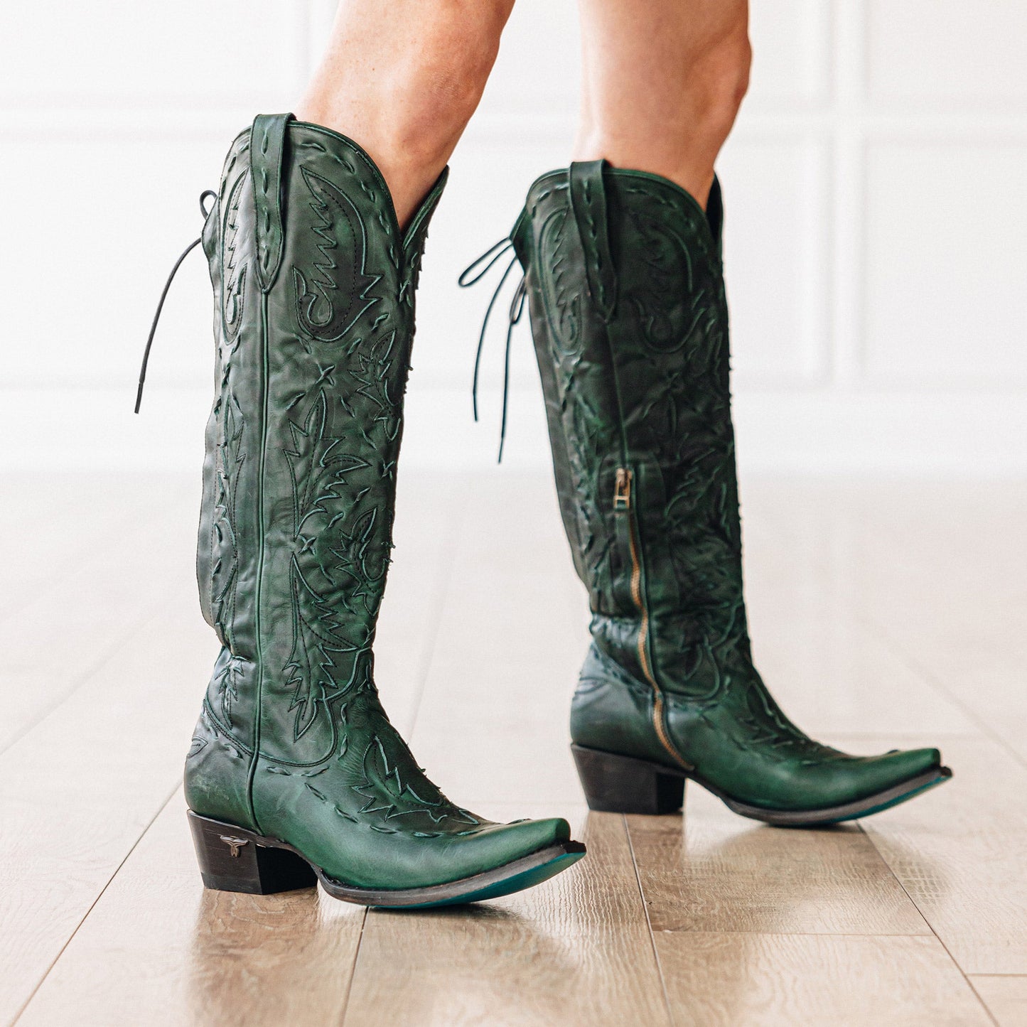 Reverie Knee High Corset - Emerald Green