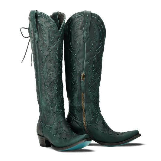 Reverie Knee High Corset - Emerald Green