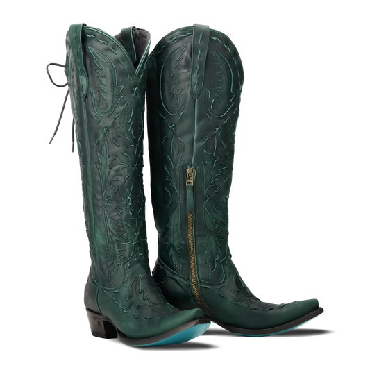 Reverie Knee High Corset - Emerald Green