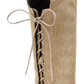 Lexington OTK Latte Boot - Close-up of Lacing