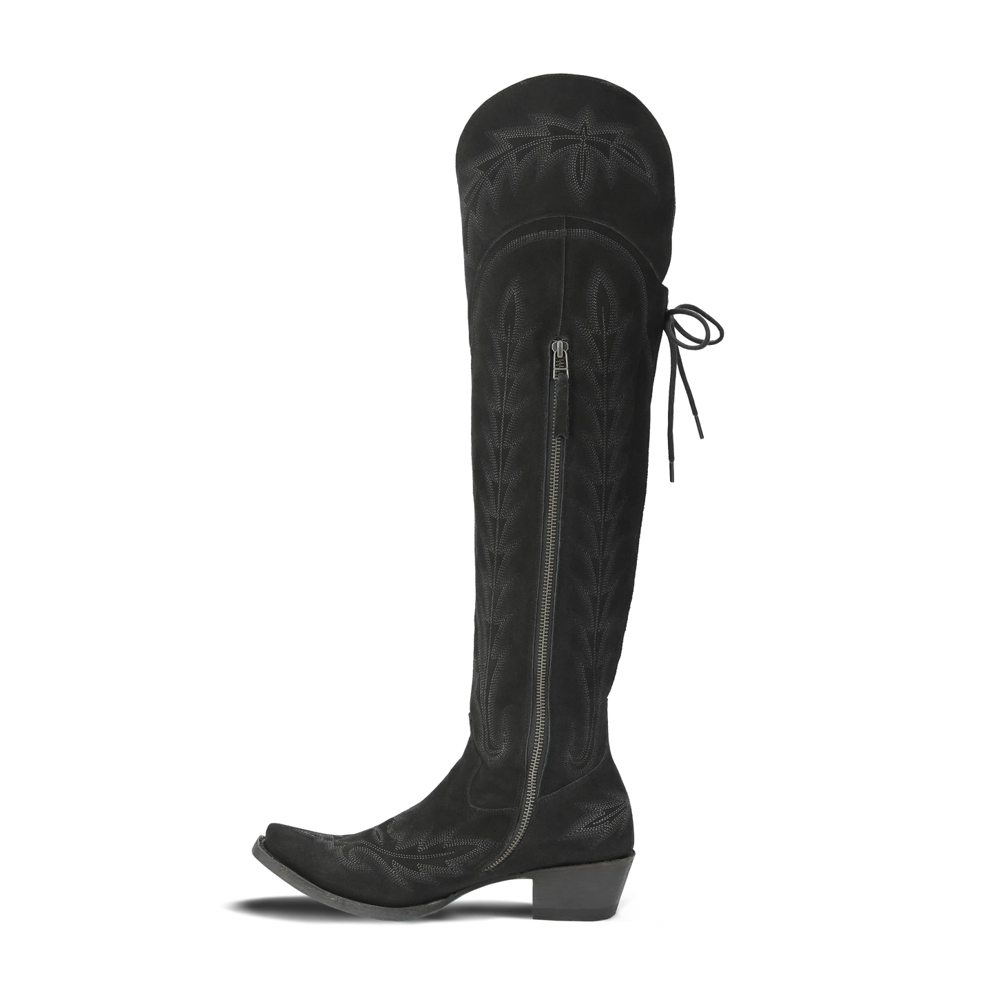 Lexington OTK Corset - Soft Black Suede