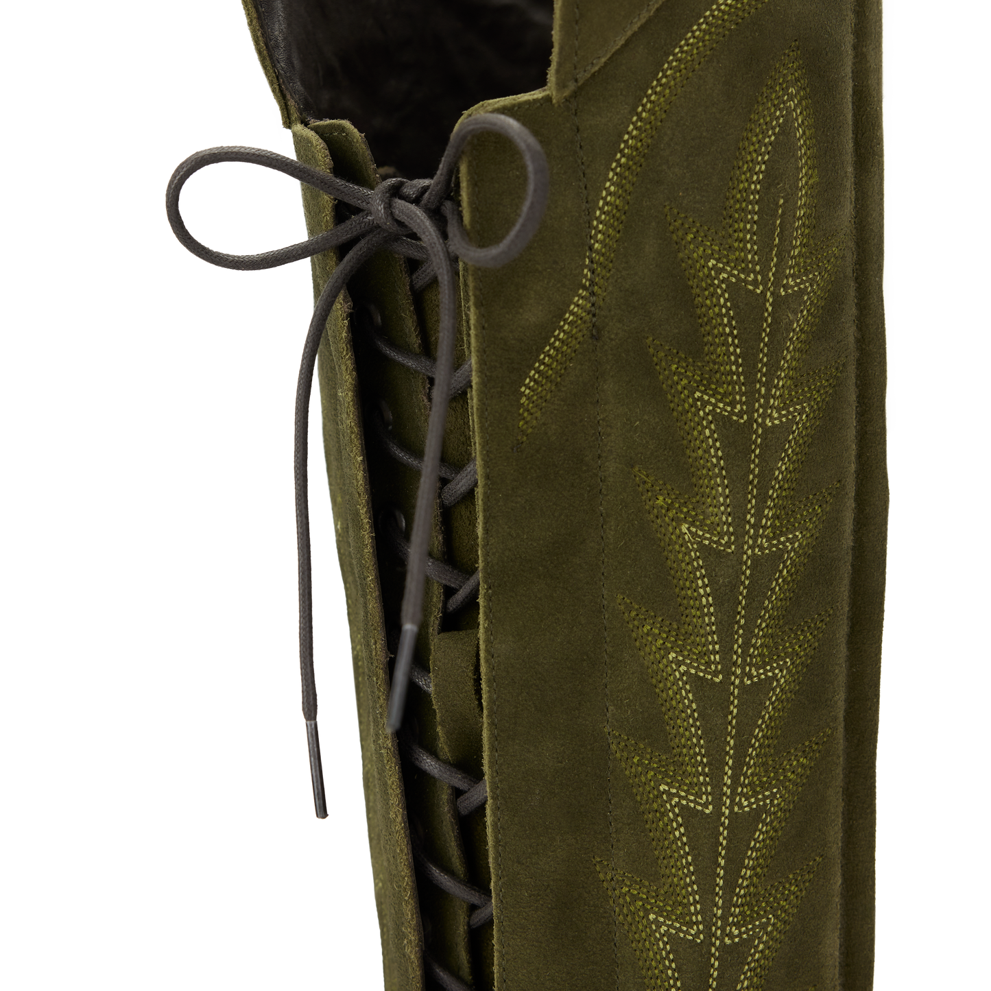 Lexington OTK Corset - Olive Suede