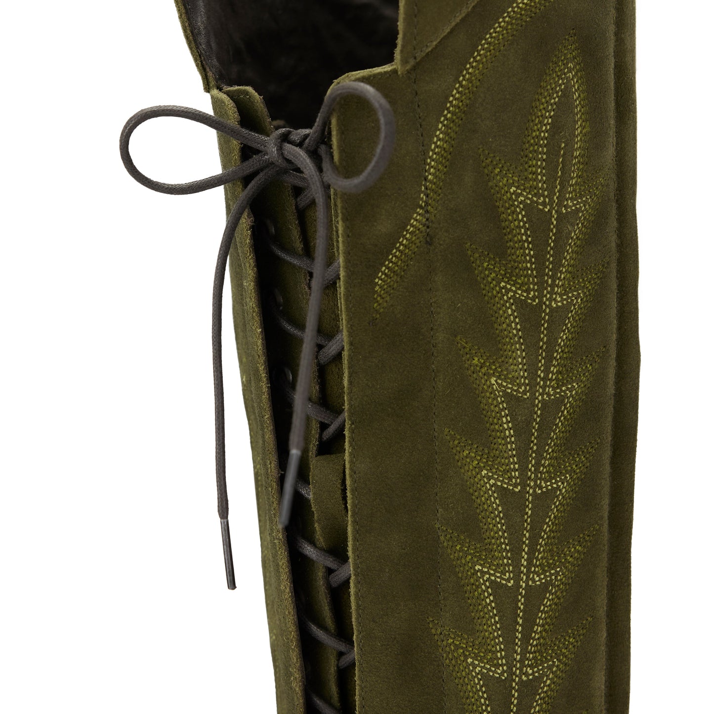 Lexington OTK Corset - Olive Suede