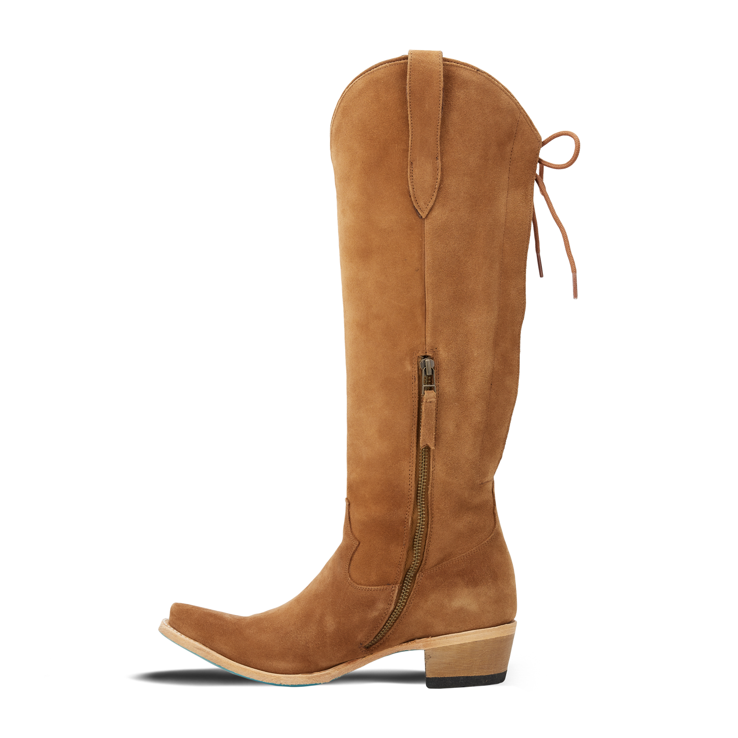 Olivia Jane Knee High Corset - Toffee Suede