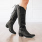 Olivia Jane Matte Black LS1 Cowboy Boots