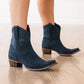 Emma Jane Bootie - Navy Suede