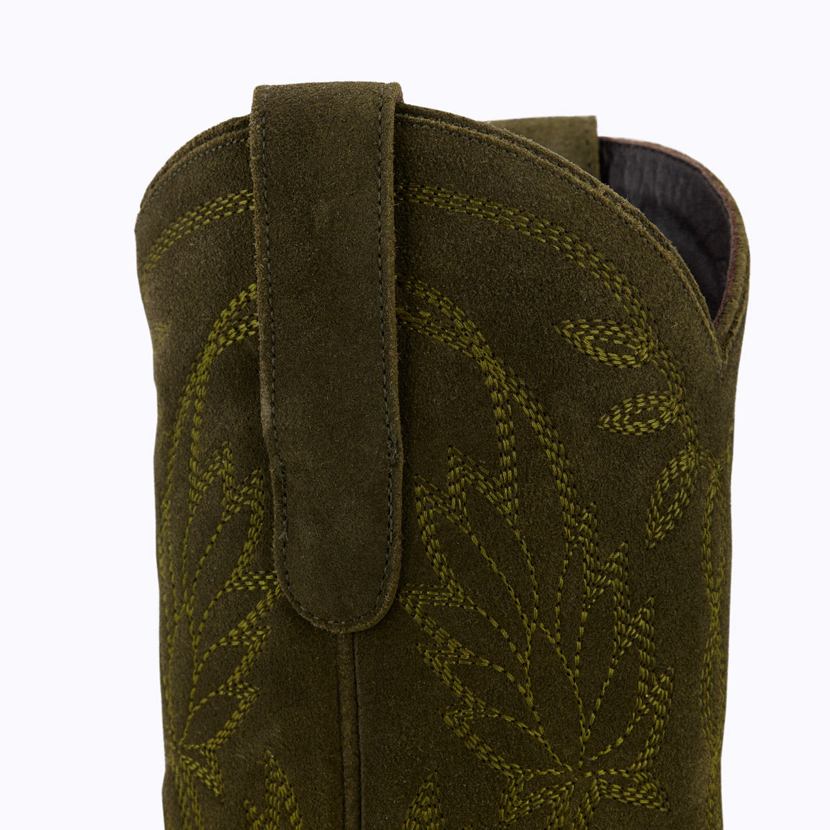 Sandaga - Olive Suede