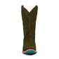 Olive suede Sandaga cowboy boot