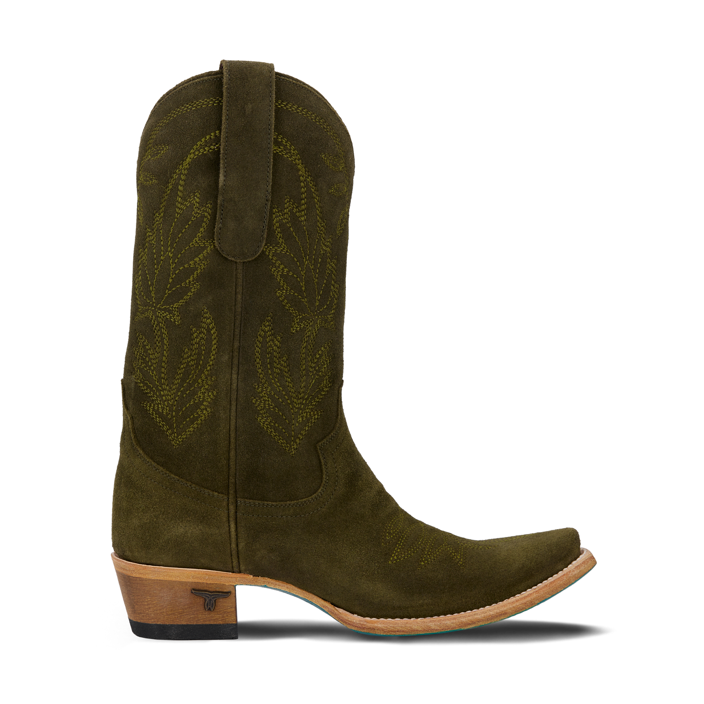 Sandaga Midi - Olive Suede