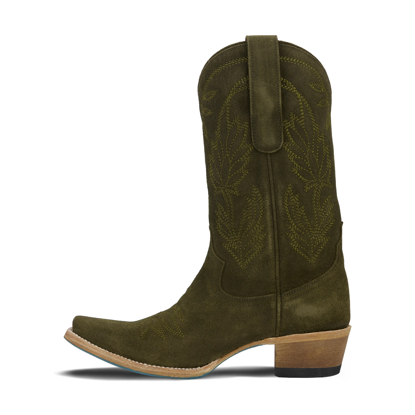 Sandaga Midi - Olive Suede
