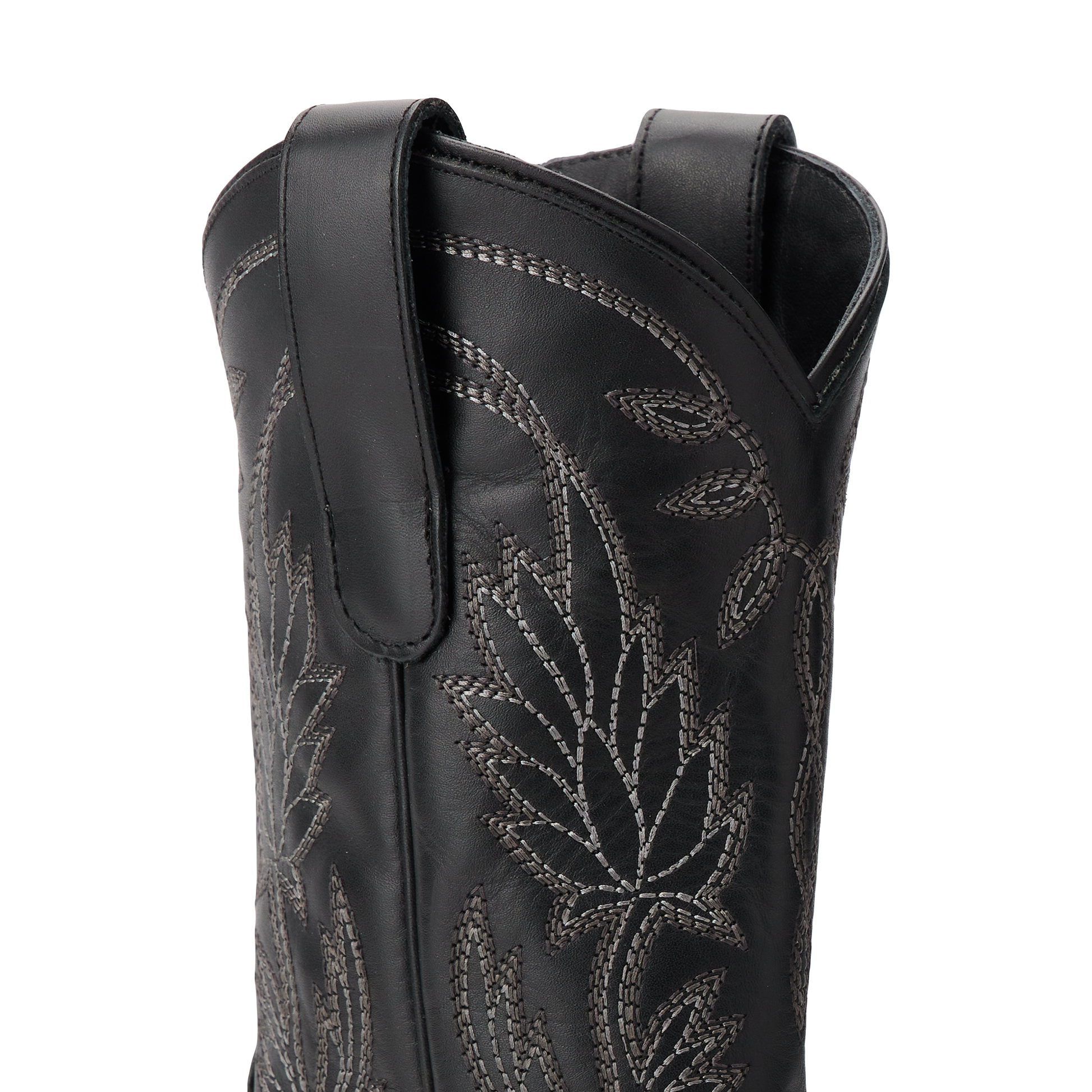 Sandaga Jet Black Cowboy Boot Detail