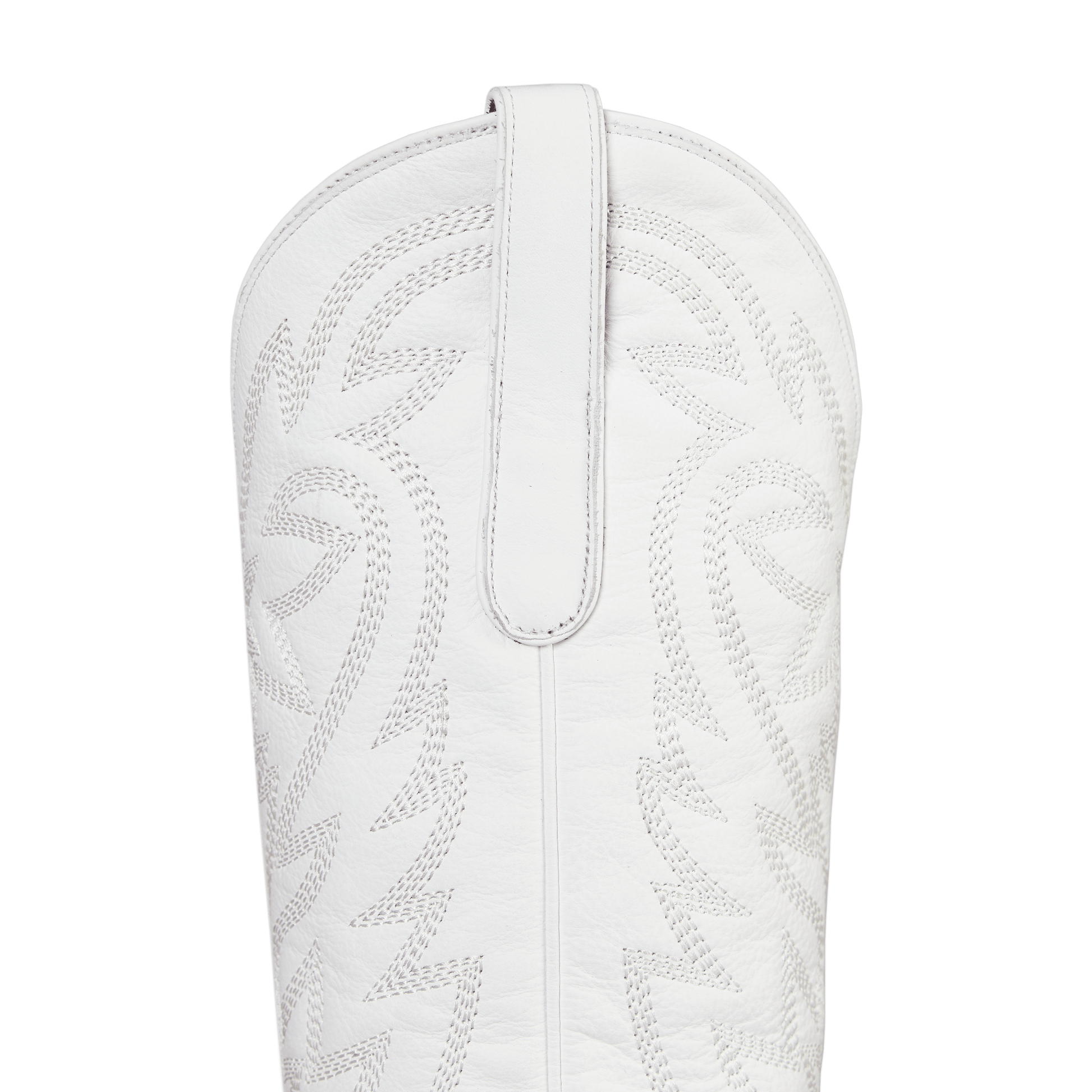 White leather cowboy boot, Smokeshow style