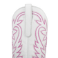 Smokeshow Boot - Matte White and Neon Pink