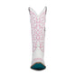 Smokeshow Boot - Matte White and Neon Pink