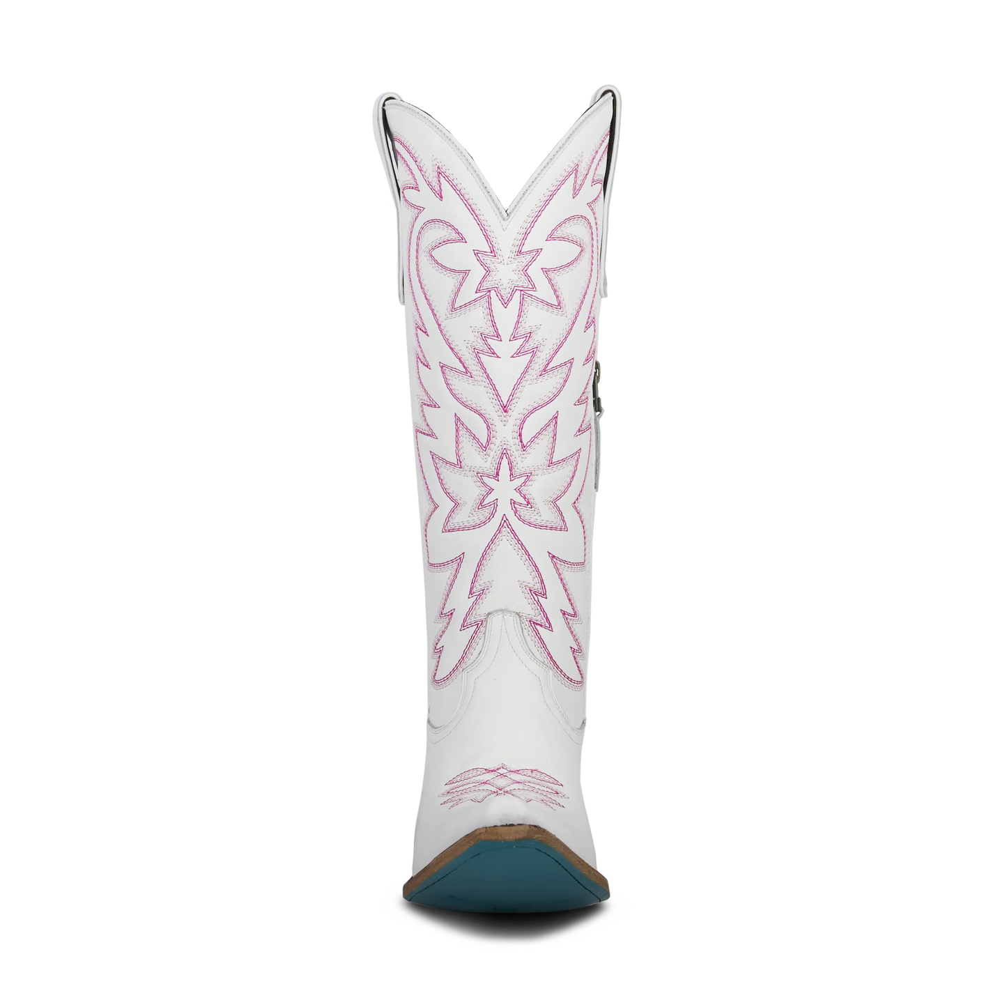 Smokeshow Boot - Matte White and Neon Pink