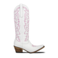 Smokeshow Boot - Matte White and Neon Pink