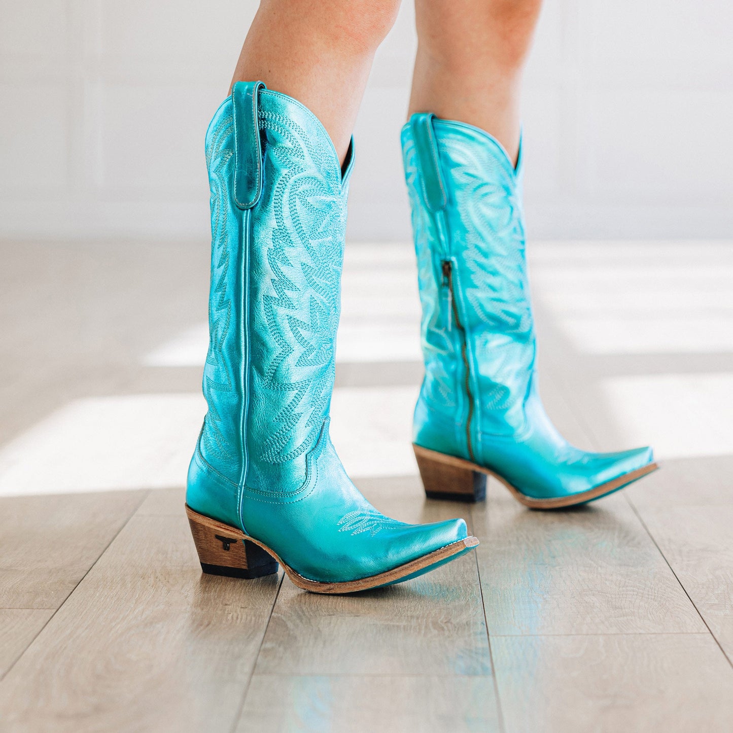 Smokeshow Boot - Turquoise Metallic