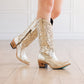 Smokeshow Champagne Metallic LS40 Cowboy Boots