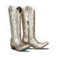 Champagne metallic Smokeshow cowboy boots